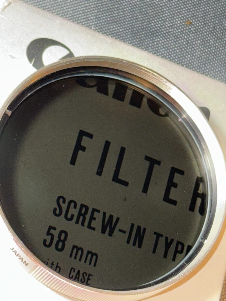 2x Vintage Canon Japan 58mm ND Filters (ND 4x + ND 8x) IOB w/ Plastic Cases - Image 4 of 4