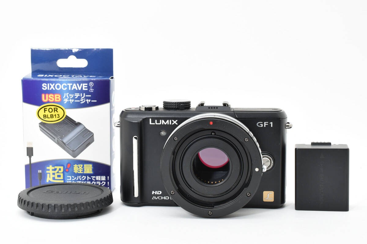 ＫＩＰＯＮ　アダプター付　ＧＦ－１　新品充電器付 カメラ #11077 KIPON Adapter for Panasonic GF-1 Mirrorless Camera + New Charger