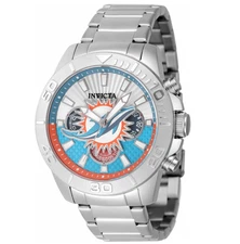 Invicta NFL Miami Dolphins Men's 45mm Quartz Chronograph Watch 47936