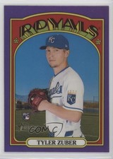 2021 Topps Heritage High Number Hot Box Chrome Purple Refractor Tyler Zuber 1lc