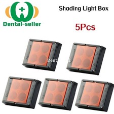 5Pcs Dental Shading Light Box Mixing Wells 4 Holes Resin Palette Bonding Tray
