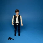 Vintage Star Wara 1977 ANH HAN SOLO Big Head Figure Complete BB Blaster HK