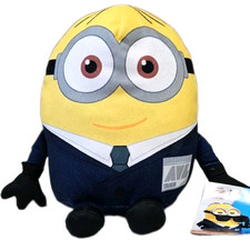 Despicable Me 4 AVL Dave Minion Plush - Just Play 2024 NWT - Agent Suit