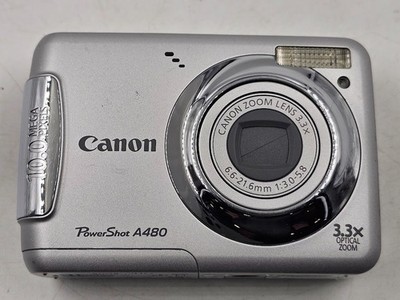 Canon PowerShot A480 10,0 MP Digitale Kamera Silber - Funktioniert