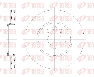 REMSA 6614.10 Brake Disc for MG,MG (NANJING),MG (SAIC),ROEWE (SAIC),ROVER