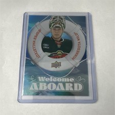Upper Deck Welcome Aboard Jesper Wallstedt Minnesota Wild NHL Card #WA-5