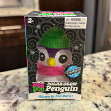 NeeDoh Polar Glow Penguin Glow in the Dark Squishy Squeeze Toy Ages 3