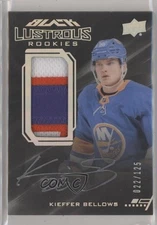 2020 SPx UD Black Lustrous Rookies Tier 1 /125 Kieffer Bellows RPA Patch Auto RC