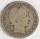 1905 O Barber Quarter