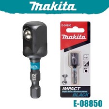 Makita Socket Adapter Impact Black 1/4" Hex to 1/2" inch Square for Nut Setter