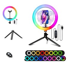12" Selfie Ring Light with 4" Desktop Tripod Stand  1 Phone Holder, LED Ring...