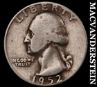 1952-D Silver Washington Quarter-Scarce Better Date No Reserve #i3081