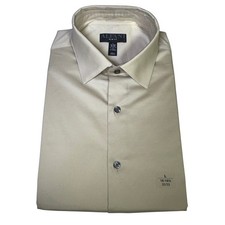 Alfani Men's Slim-Fit Temp Regulating Dress Shirt, Brown Rice 16-16.5 32-33 65