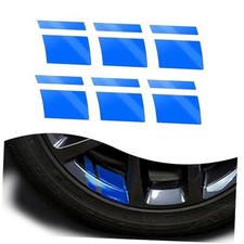 Wheel Rim Decal Stripes, Safety Warning Wheel Rim Reflective 6 PCS Blue