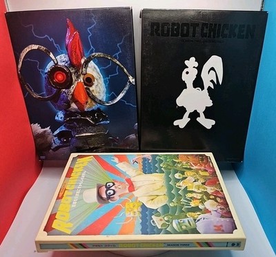 Robot Chicken Season 1 2 & 3 DVD 2 Disc Sets With Slipcovers One Two Three