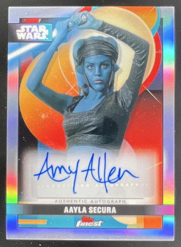 2025 Topps Star Wars Smugglers Outpost Finest Amy Allen as Aayla Secura Auto