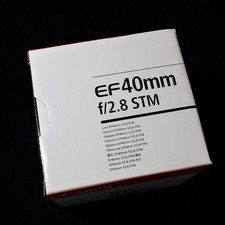 Canon EF 40mm F2.8 STM Pancake AF Camera Lens White