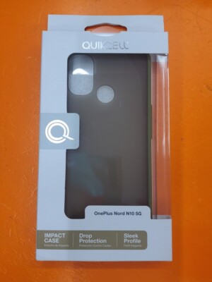       NEW Quikcell Oneplus Nord N10 5G Impact Protct/Sleek-Smoke/Green Edge