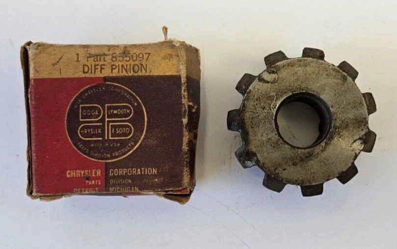 Engrenagem de pinhão diferencial de caminhão 855097 NOS 1946 e 1947 Dodge WD20 WD21 1 tonelada. - Imagem 2 de 2