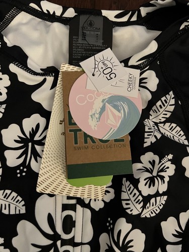 Volcom Juniors' Coco Bodysuit One-Piece Black White Multi, Medium, $150 - Picture 3 of 4