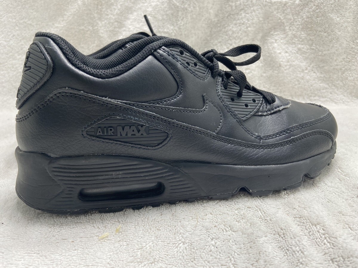 Nike Air Max 90 LTR Size 7Y Triple Black 833412-001 | eBay