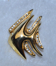 Brosche Modeschmuck - Fisch  - ca. 4 cm x  3 cm - MA 25/6 - 9