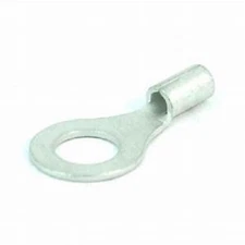 6 AWG Brazed Ring Terminal Non-insulated  5/16"  10 Pack