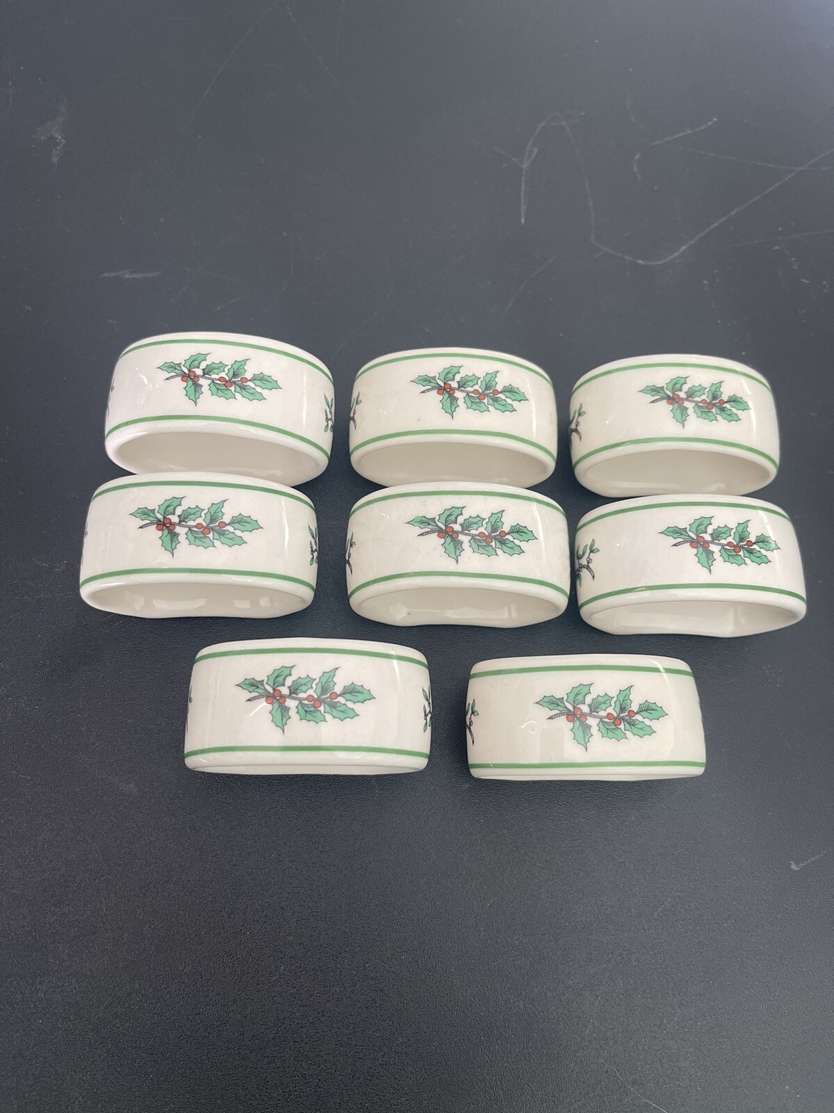 Set of 8 Spode Christmas Napkin holders eBay