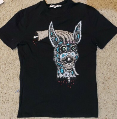 MCQ by Alexander Mcqueen Hand/Animal Head Sided Black T