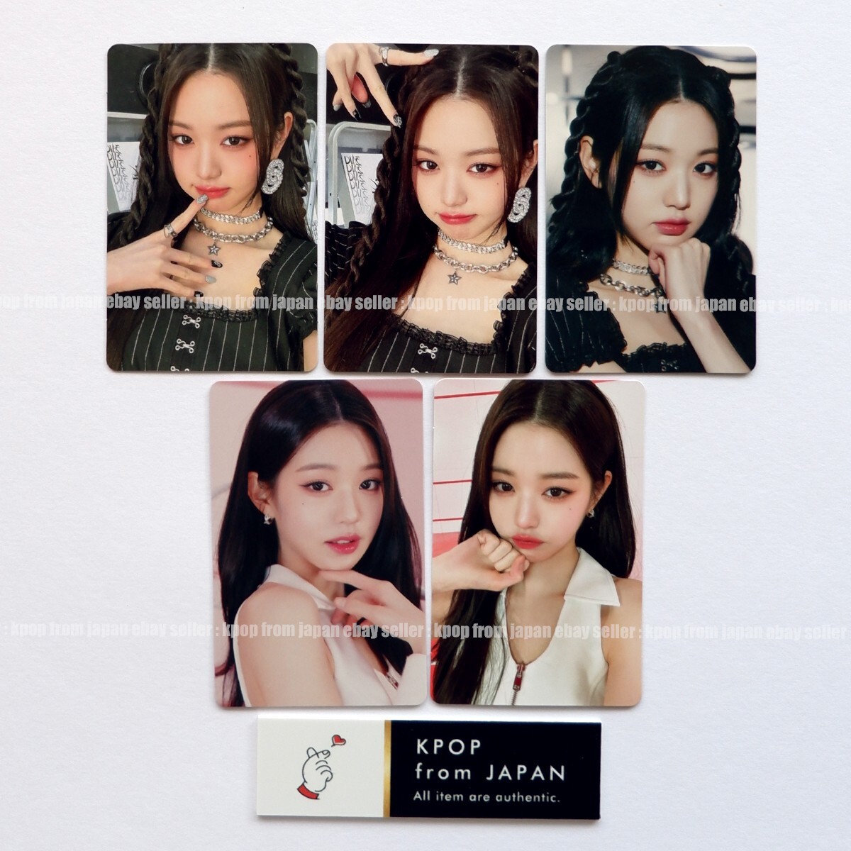 WONYOUNG IVE WAVE Photocard set of 5 DIVE Lucky draw Japan album