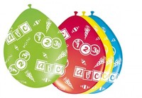 8 Luftballons Schulanfang Einschulung, Schule Deko SchultüTe Partydeko
