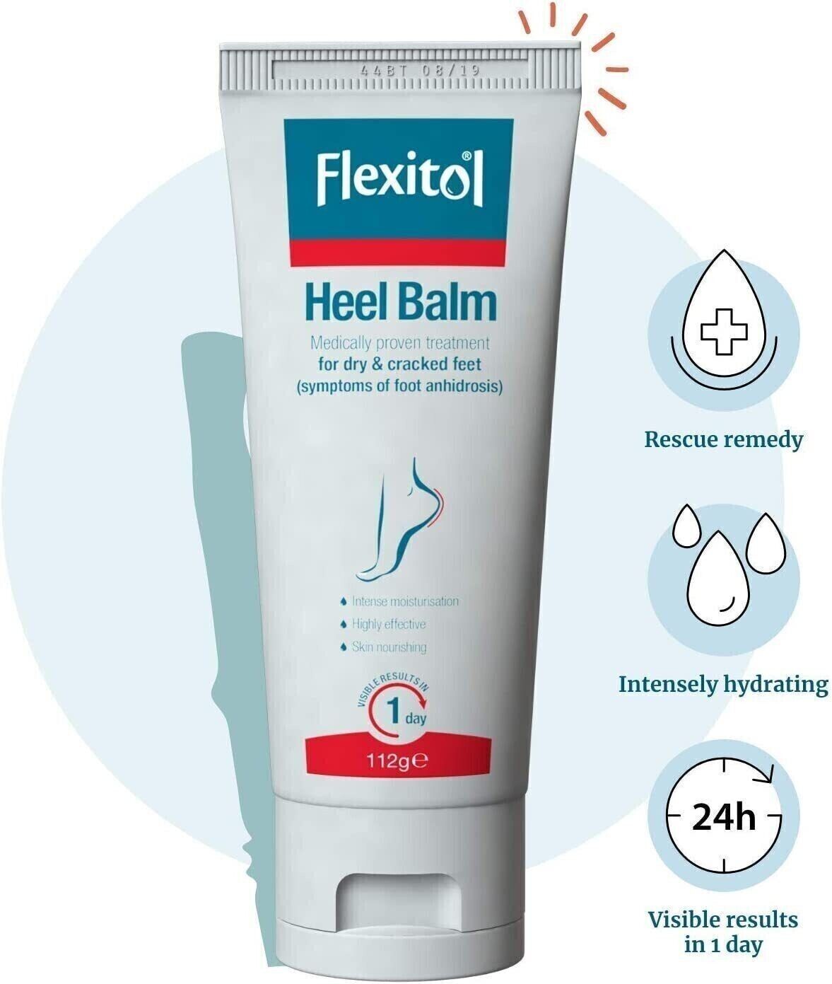 Flexitol Heel Balm 56g 25 Urea Dry Feet Cracked Heels and Skin Foot