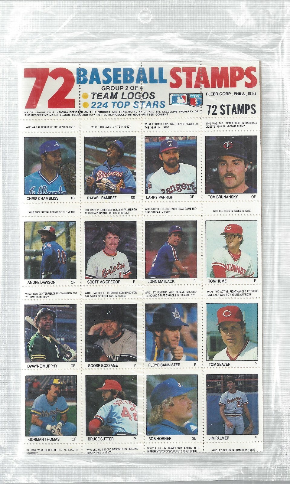 Fleer Team Logos 72 Stamps Series 2 of 4 | eBay
