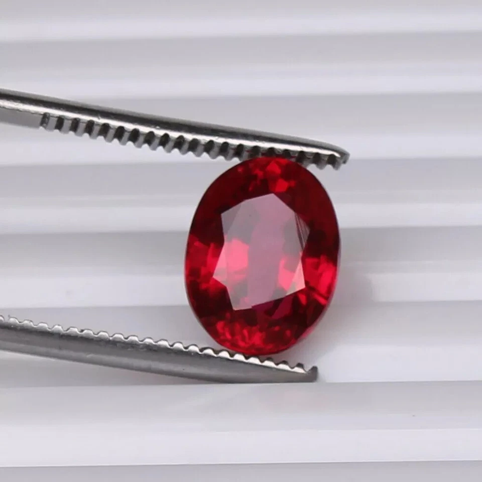 Red Ruby Blood 5.90 Ct. Oval Cut Mozambique Precious RARE Loose Gemstone - Image 2 of 4