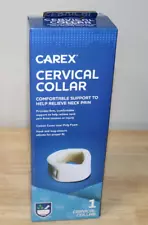 Carex Cervical Collar, One Piece Cotton Cover over Poly Foam, One Size Adjusts