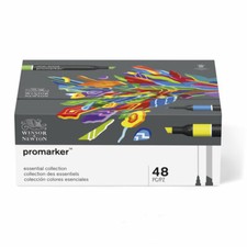 PROMARKER PANTONE set 48 PENNARELLI DOPPIA PUNTA WINSOR&NEWTON PANTONI ESSENTIAL