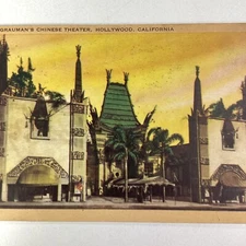 California Postcard 1945 Los Angeles Grauman Chinese Theatre's Reiss Louisville 