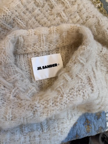 Jil sander alpaca mohair off-White Mock Neck Sweater M - Picture 3 of 12