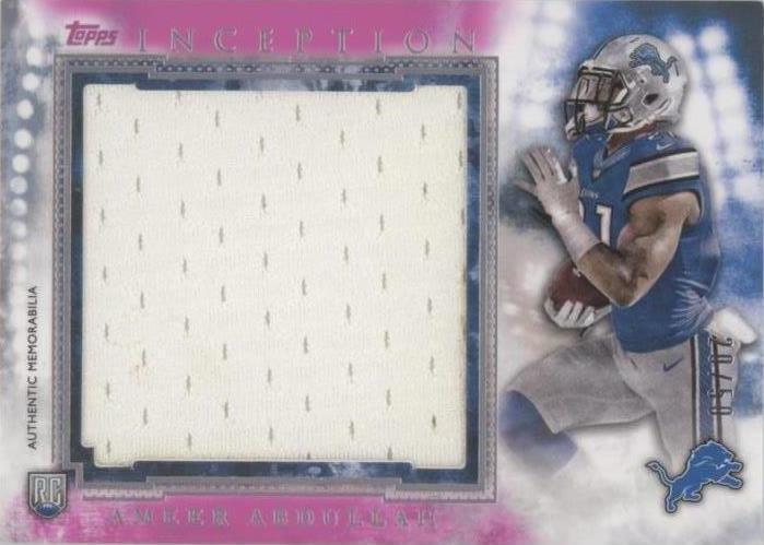 Topps Inception Nfl 2015 Topps Inception - Rookie Jumbo Relics Ameer Abdullah #RJR-AA ...