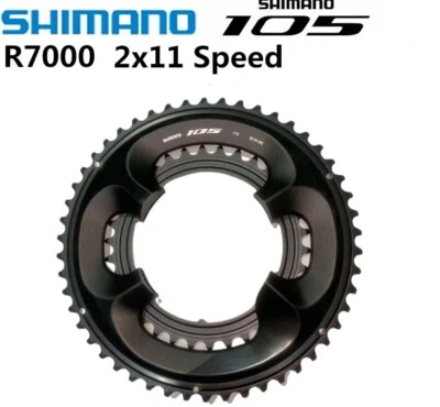 New Shimano 105 R7000 2x11 22-Speed Road Bike Double Chainring 50-34T W/O Bolts
