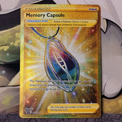 Memory Capsule 202/185 Vivid Voltage NM Full Art Gold Secret Rare Pokemon Card