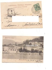 5052) cancellation COMO COLICO MESSENGER 1906 card RETURN Como square round SPAD