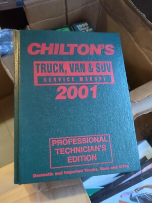Chilton's service manual 2001-professional Technician edition #9308