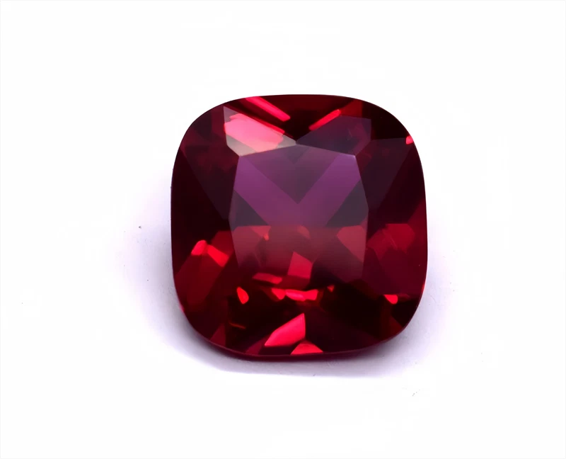 High quality Cushion Cut Red Ruby Lab Created High hardness AAAA+Loose Gem 10pcs - Image 3 of 4