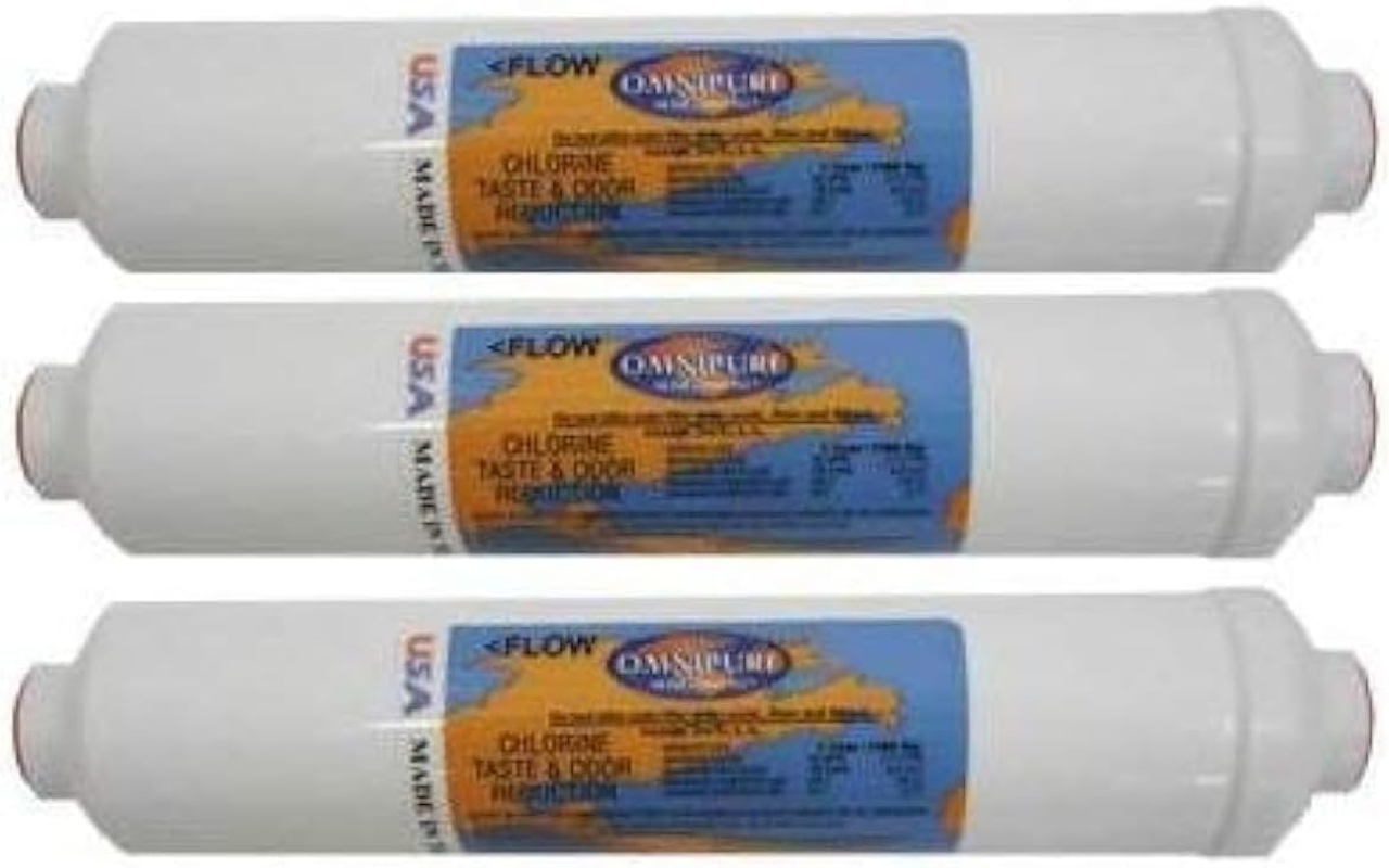 Universal Inline Water Filter 3-Pack (K2533-JJ) for Cleaner Water