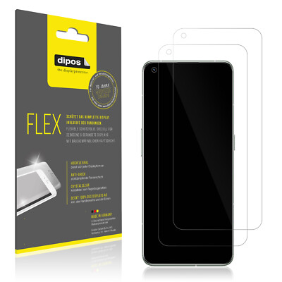 3x Schutzfolie für Realme GT 2 Pro Folie, 100% Displayabdeckung, dipos Flex