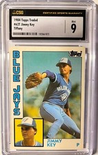 1984 Topps Traded TIFFANY #62T JIMMY KEY (RC) CSG 9 MINT Toronto BLUE JAYS