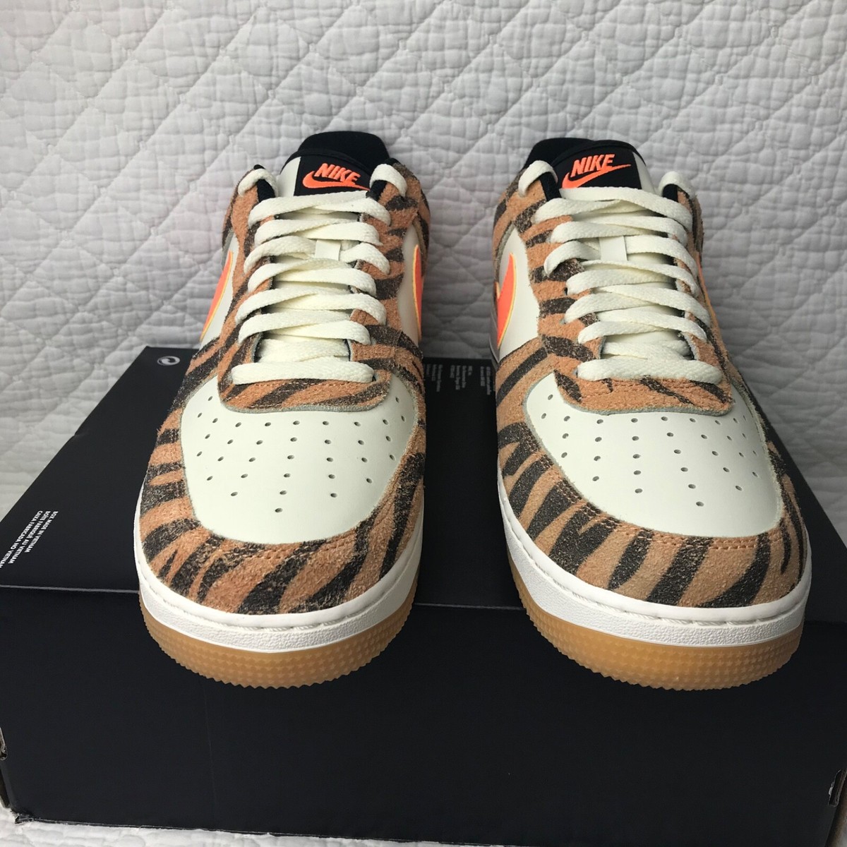 Nike Air Force 1 '07 PRM Shoes Men's SZ 9.5 Daktari Stripes DJ6192