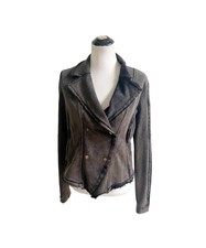 Mystree Boutique Grunge Style Soft Shell Jacket Size Small Oversized Steampunk