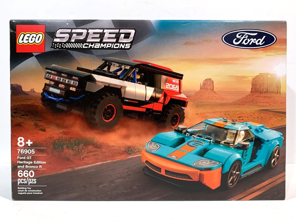Bronco LEGO SPEED CHAMPIONS 76905 FORD GT HERITAGE EDITION & BRONCO